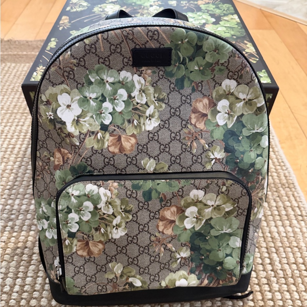 Gucci Supreme Floral Backpack